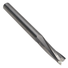 814-004 ||  1/4 Diameter Three Flute Upcut Slow Spiral - Endmill End - Uncoated