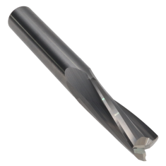 814-008 ||  3/8 Diameter Three Flute Upcut Slow Spiral - Endmill End - Uncoated
