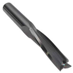 814-014 ||  1/2 Diameter Three Flute Upcut Slow Spiral - Endmill End - Uncoated