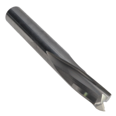 814-106 ||  3/8 Diameter Three Flute Downcut Slow Spiral - Endmill End - Uncoated