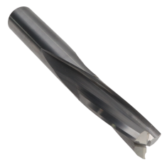 814-108 ||  3/8 Diameter Three Flute Downcut Slow Spiral - Endmill End - Uncoated