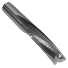 814-112 ||  1/2 Diameter Three Flute Downcut Slow Spiral - Endmill End - Uncoated