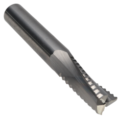815-004 ||  1/2 Diameter Three Flute Upcut Slow Helix Ripper  - Endmill End - Uncoated