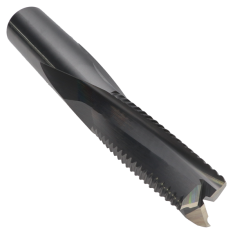 815-114 ||  3/4 Diameter Three Flute Downcut Slow Helix Ripper  - Endmill End - Uncoated