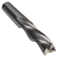 815-314 ||  3/4 Diameter Three Flute Downcut High Helix Ripper - Endmill End - Uncoated