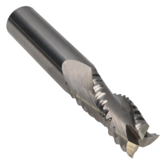 815-404 ||  1/2 Diameter Three Flute Upcut Spiral Ripper - High Impact - Endmill End - Uncoated
