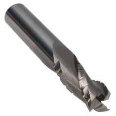 816-104 ||  1/2 Diameter Three Flute Upcut Spiral Chipbreaker Finisher - Endmill End - Uncoated
