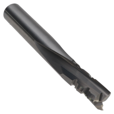 817-102 ||  3/8 Diameter Three Flute Downcut Phenolic - Endmill End - Uncoated