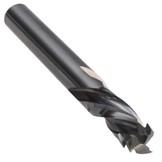 818-102 ||  3/8 Diameter Three Flute Compression - High Wear - Endmill End - Uncoated