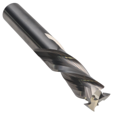 818-206 ||  1/2 Diameter Three Flute Mortise Compression - Endmill End - Uncoated