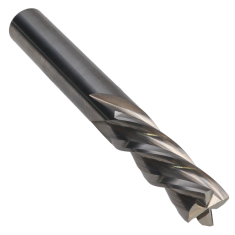 819-304 ||  3/8 Diameter Four Flute Downcut Spiral - Endmill End - Uncoated