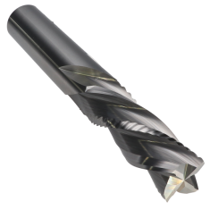 820-110 ||  3/4 Diameter Four Flute Downcut Combination Sprial - High Velocity - Endmill End - Uncoated