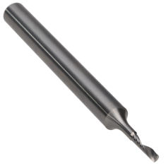 901-004 ||  2 Diameter Single 'O' Flute Upcut Spiral - Cresent End - Uncoated