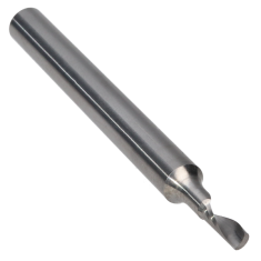 901-312 ||  3 Diameter Single 'O' Flute Upcut Spiral - Crescent End - Uncoated