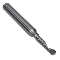 901-324 ||  4 Diameter Single 'O' Flute Upcut Spiral - Crescent End - Uncoated
