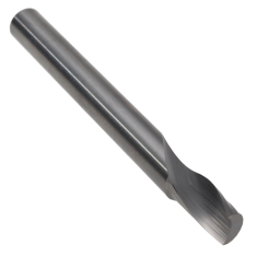 901-336 ||  6 Diameter Single 'O' Flute Upcut Spiral - Crescent End - Uncoated