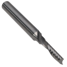 901-524 ||  4 Diameter Single 'O' Flute Upcut Spiral - Crescent End - Uncoated