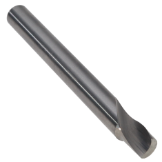 901-534 ||  6 Diameter Single 'O' Flute Upcut Spiral - Crescent End - Uncoated