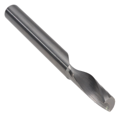 901-538 ||  6 Diameter Single 'O' Flute Upcut Spiral - Crescent End - Uncoated