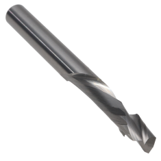 902-602 ||  6 Diameter Single Flute Compression Spiral - Endmill End - Uncoated