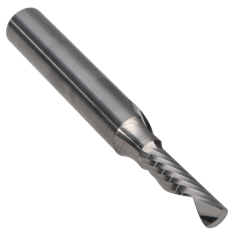 923-112 ||  4 Diameter Single Flute Downcut 'O' Flute Xtreme - Crescent End - Uncoated