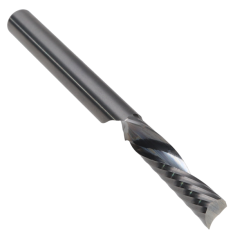 923-124 ||  6 Diameter Single Flute Downcut 'O' Flute Xtreme - Crescent End - Uncoated
