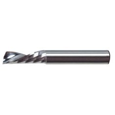 923-104 ||  3 Diameter Single Flute Downcut 'O' Flute Xtreme - Crescent End - Uncoated