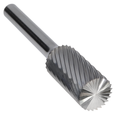 SB-5SC ||  1/2 Diameter, Singlecut SB - Cylindrical with Endcut Burs