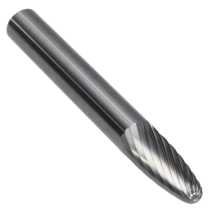 SF-1SC ||  1/4 Diameter, Singlecut SF - Radius Tree Shape Burs