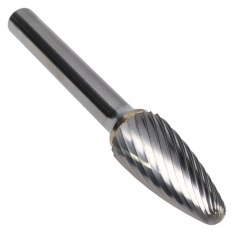 SF-4MMSC ||  11mm Diameter, Singlecut SF - Radius Tree Shape Burs