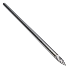 SG-1L6SC ||  1/4 Diameter, Singlecut SG - Pointed Tree Shape Burs