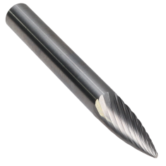 SG-1SC ||  1/4 Diameter, Singlecut SG - Pointed Tree Shape Burs