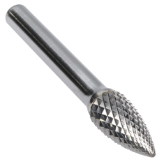 SG-3FM ||  3/8 Diameter, Alumacut SG - Pointed Tree Shape Burs