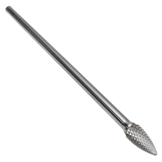 SG-3L6FM ||  3/8 Diameter, Alumacut SG - Pointed Tree Shape Burs