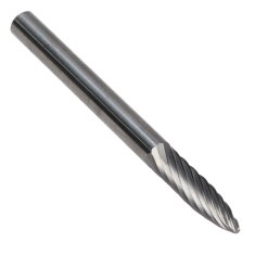 SG-44SC ||  1/8 Diameter, Singlecut SG - Pointed Tree Shape Burs