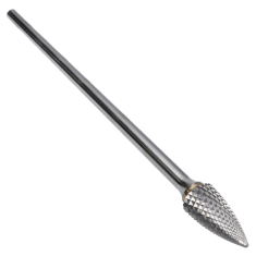SG-5L6FM ||  1/2 Diameter, Alumacut SG - Pointed Tree Shape Burs