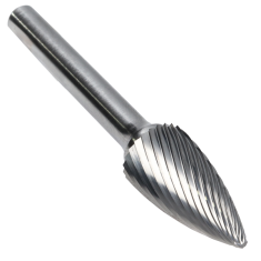 SG-5SC ||  1/2 Diameter, Singlecut SG - Pointed Tree Shape Burs