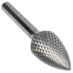 SG-6FM ||  5/8 Diameter, Alumacut SG - Pointed Tree Shape Burs
