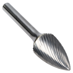 SG-6SC ||  5/8 Diameter, Singlecut SG - Pointed Tree Shape Burs