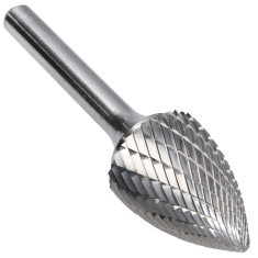 SG-7MMDC ||  19mm Diameter, Doublecut SG - Pointed Tree Shape Burs