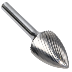 SG-7SC ||  3/4 Diameter, Singlecut SG - Pointed Tree Shape Burs