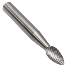SH-1CB ||  1/4 Diameter, Chipbreaker SH - Flame Shape Burs