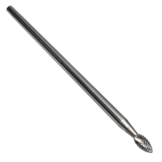 SH-1L6DC ||  1/4 Diameter, Doublecut SH - Flame Shape Burs