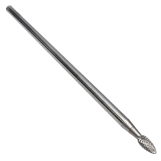 SH-1L6DM ||  1/4 Diameter, Diamondcut SH - Flame Shape Burs