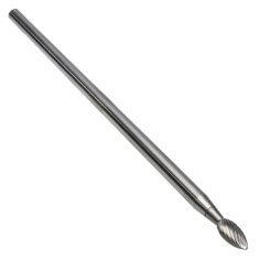 SH-1L6SC ||  1/4 Diameter, Singlecut SH - Flame Shape Burs