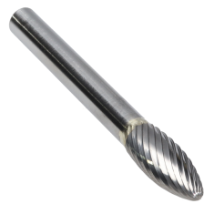SH-2SC ||  5/16 Diameter, Singlecut SH - Flame Shape Burs