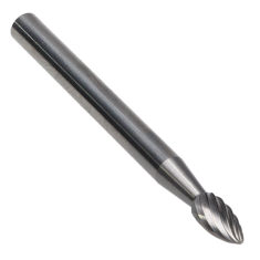 SH-5CB ||  1/2 Diameter, Chipbreaker SH - Flame Shape Burs
