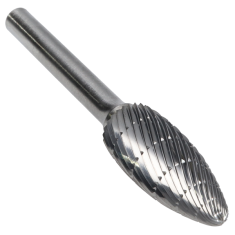 SH-5DC ||  1/2 Diameter, Doublecut SH - Flame Shape Burs
