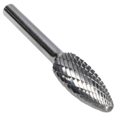 SH-5DM ||  1/2 Diameter, Diamondcut SH - Flame Shape Burs
