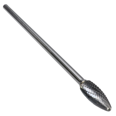 SH-5L6DM ||  1/2 Diameter, Diamondcut SH - Flame Shape Burs